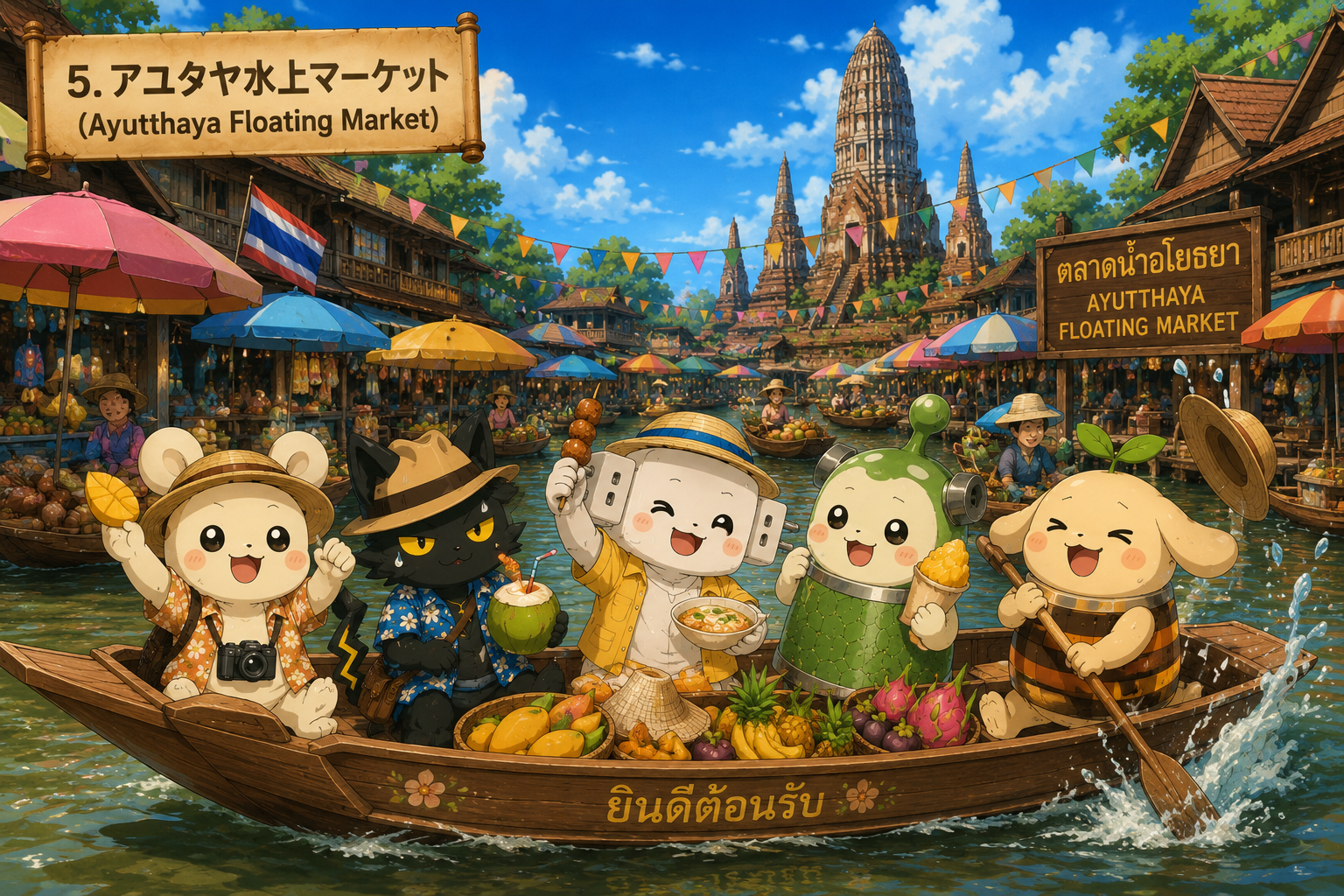 アユタヤ水上マーケット